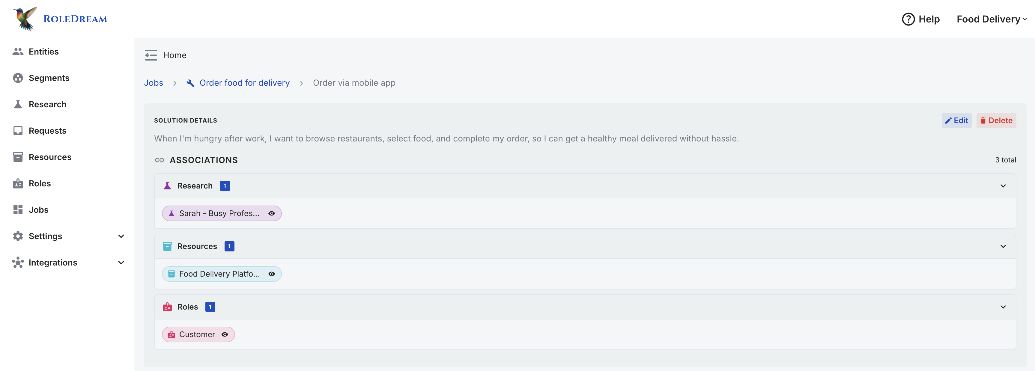 Visual dependency analysis dashboard